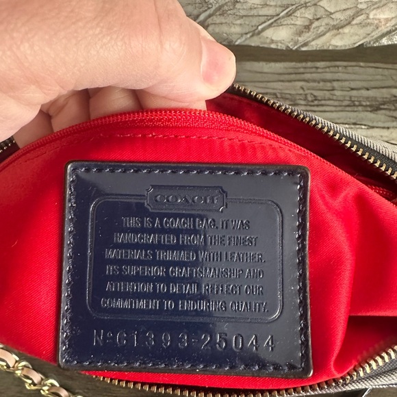 COACH POPPY QUILTED SIGNATURE C DENIM FLIGHT BAG EUC - Picture 4 of 7